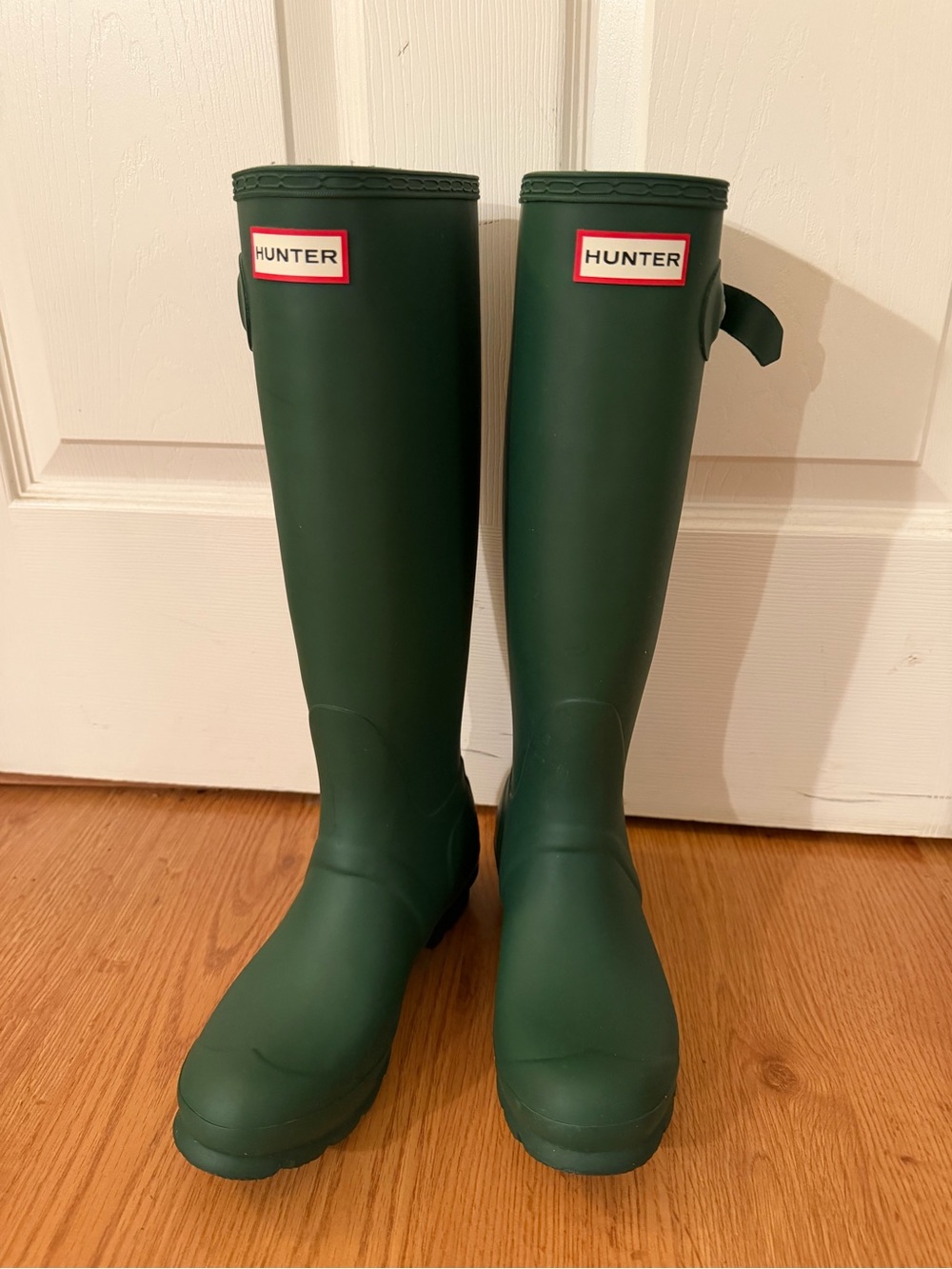 Hunter Matte Green Tall Rubber Boots